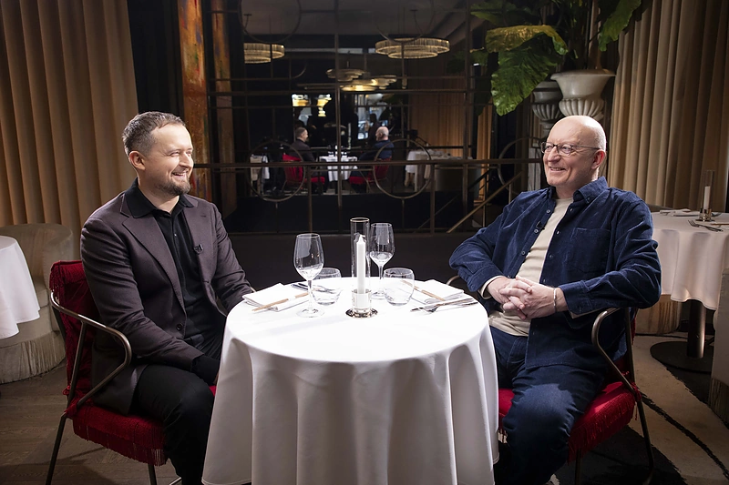 „Paskutinė vakarienė“ su Arūnu Valinsku / D.Kudriavcev / Fotodiena nuotr.