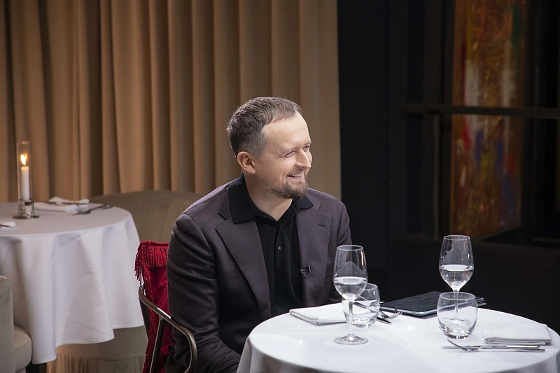 „Paskutinė vakarienė“ su Arūnu Valinsku / D.Kudriavcev / Fotodiena nuotr.