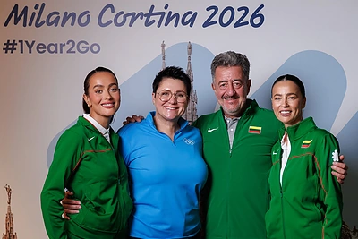 Meschino šeima ir Daina Gudzinevičiūtė / Elvio Žaldario nuotr.