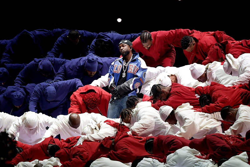 Kendricko Lamaro šou „Super Bowl“ rungtynėse / Vida Press nuotr.