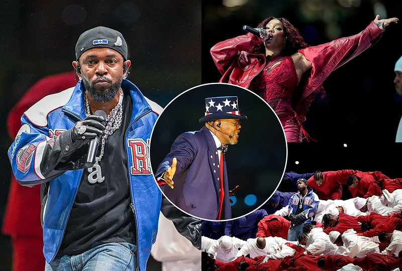 Kendricko Lamaro šou „Super Bowl“ rungtynėse / Vida Press nuotr.