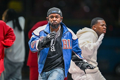 Kendricko Lamaro šou „Super Bowl“ rungtynėse / Vida Press nuotr.