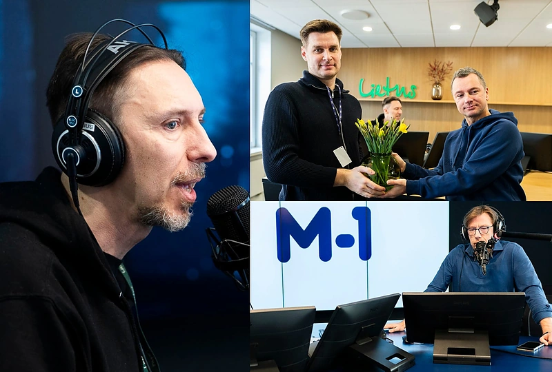 M-1 ir „Lietus“ laidų vedėjai / Jurgio Sakalausko nuotr.