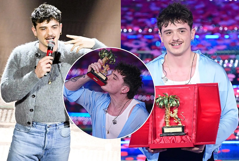Sanremo muzikos festivalį laimėjo Olly / Vida Press nuotr.