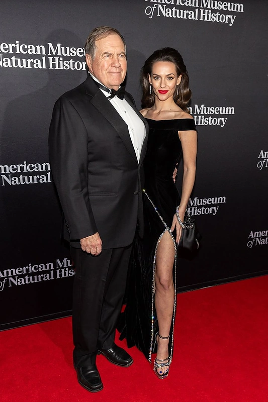 Jordon Hudson ir Billas Belichickas / Vida Press nuotr.