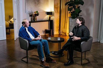 Mantas Velykis tinklalaidėje „Kamantinėjimai“ / Domo Rimeikos nuotr.