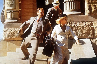 Su Faye Dunaway ir Warrenu Beatty filme „Boni ir Klaidas“, 1967-ieji / Vida Press nuotrauka