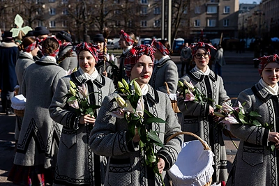 Kaziuko mugės eisena Gedimino prospektu / Pauliaus Peleckio / BNS nuotr.