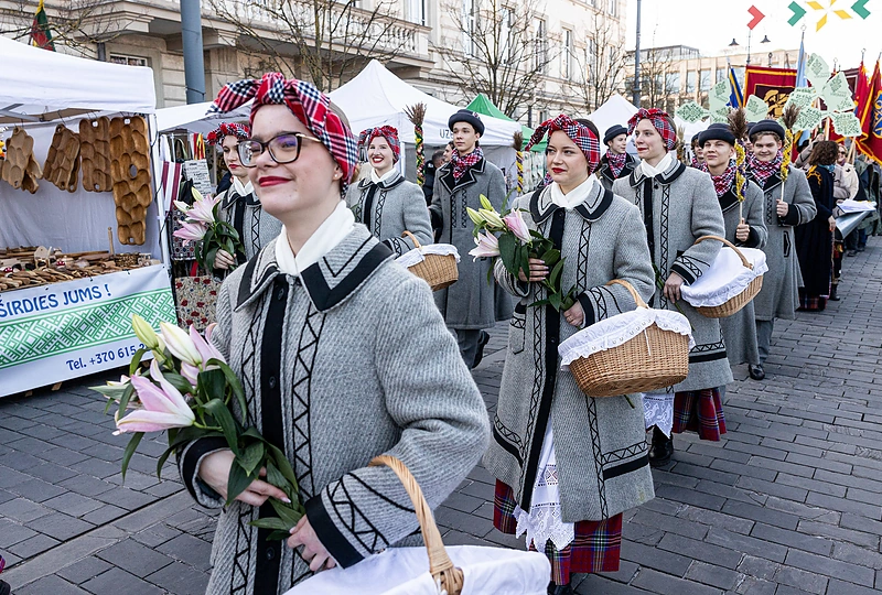Kaziuko mugės eisena Gedimino prospektu / Pauliaus Peleckio / BNS nuotr.