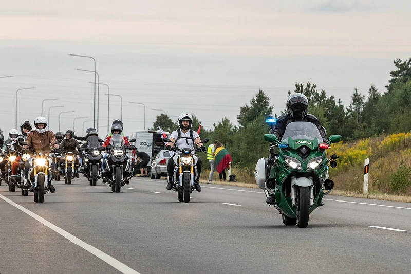 Marijus Aukštikalnis motociklų laisvės kelyje: Vilnius – Baltarusija. Asmeninio archyvo nuotr. / Saulius Kutkaitis nuotr.
