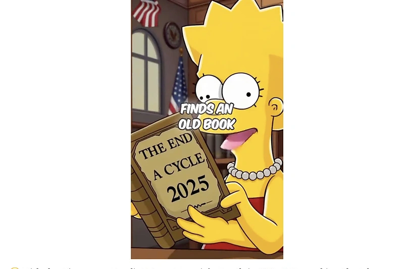 Popiežiui Pranciškui atsidūrus ligoninėje socialiniuose tinkluose ėmė plisti įrašai, esą animaciniame seriale „Simpsonai“ išpranašauta jo mirtis 2025 m / Ekrano nuotr. iš „YouTube“