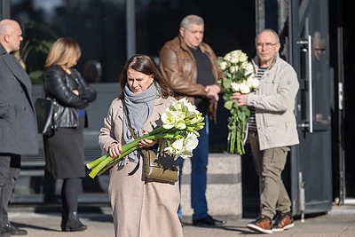 Išlydimas amžinam poilsiui fotografas Raimundas Adžgauskas / Roberto Riabovo / BNS nuotr.