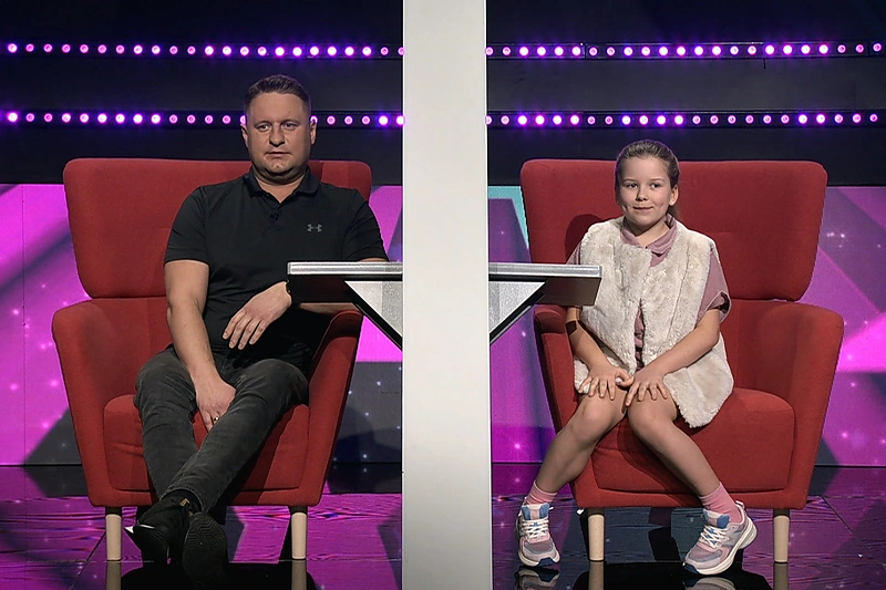 Andrius su dukra Andrėja / Stop kadras