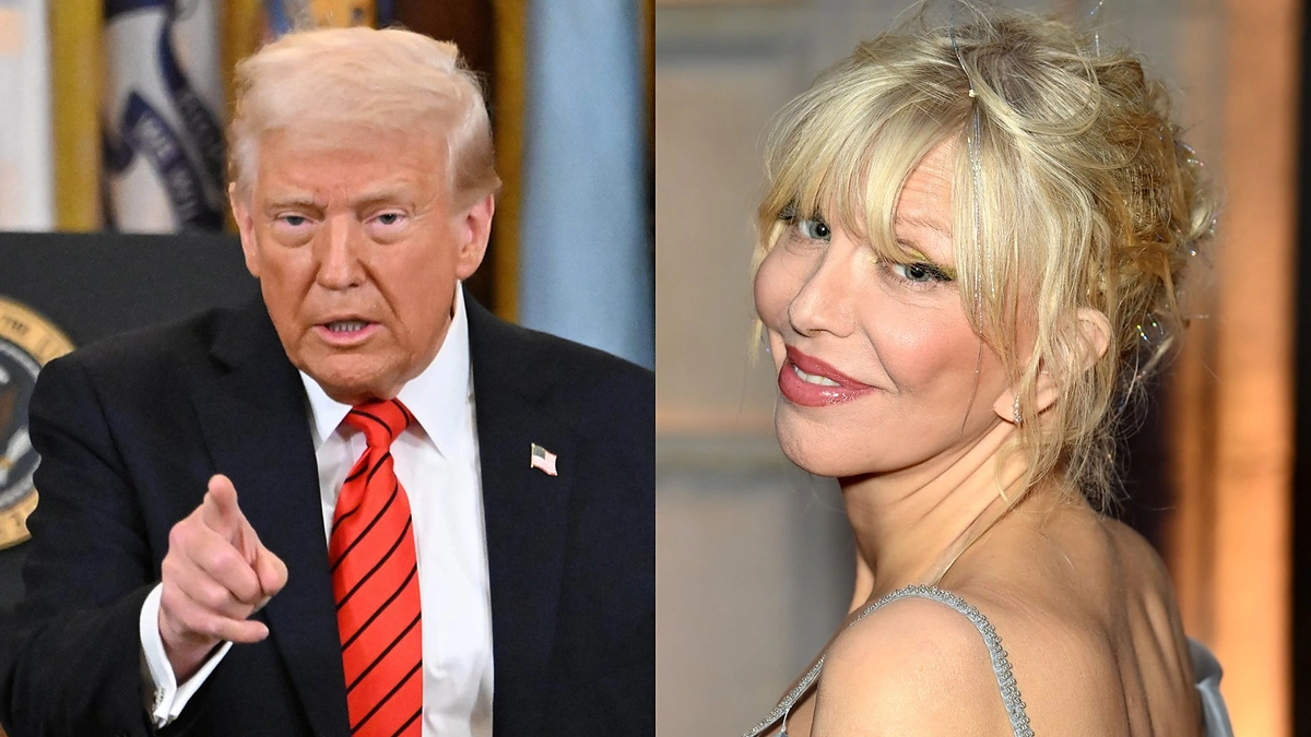 Donaldas Trumpas, Courtney Love / Vida Press nuotr.