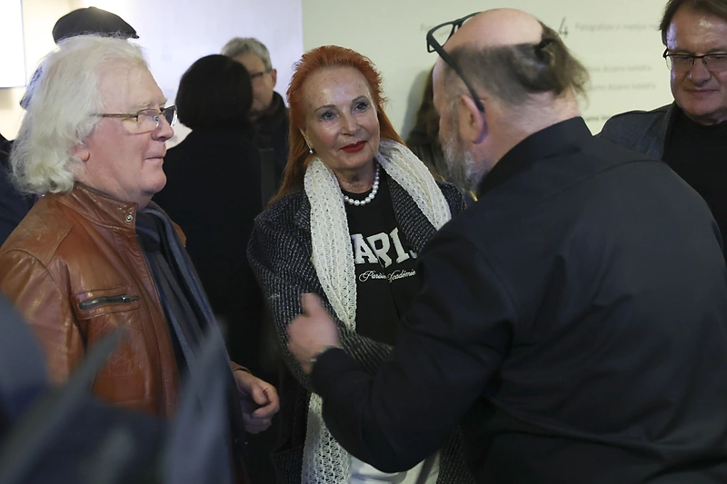 Remigijaus Kriuko parodos atidarymo akimirka / Sauliaus Keraičio nuotr.