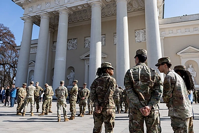 Šv. Mišios už dingusius JAV karius / Pauliaus Peleckio / BNS nuotr.