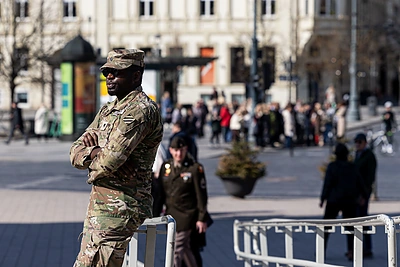 Šv. Mišios už dingusius JAV karius / Pauliaus Peleckio / BNS nuotr.