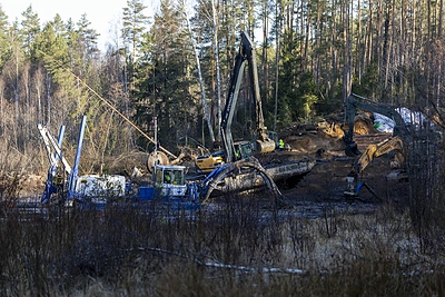 Gelbėjimo darbai Pabradėje / Lietuvos kariuomenės nuotr.