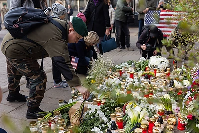 JAV karių atminimo pagerbimas / Patricija Adamovič / BNS nuotr.