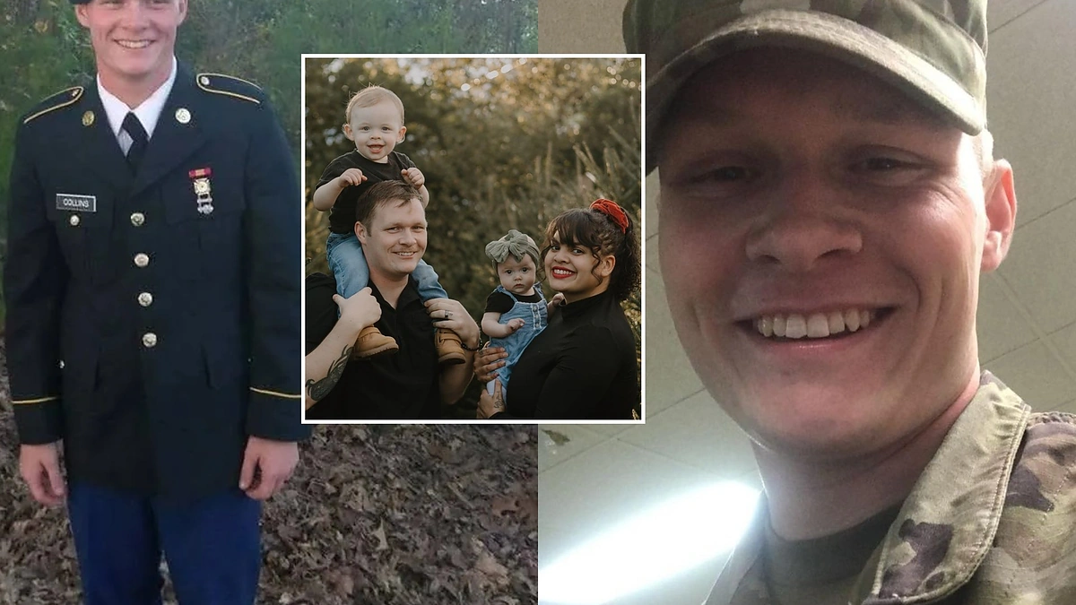 Troy'us Smithas Knutson-Collinsas su šeima / Socialinių tinklų nuotr.