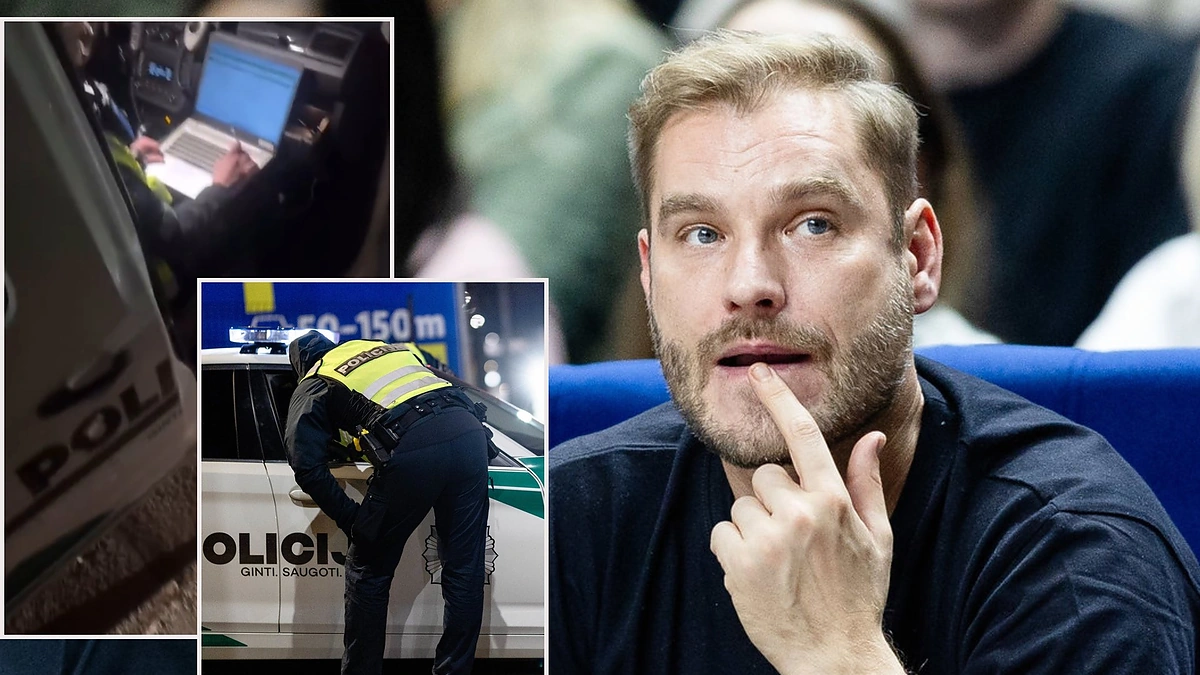 Simas Kučas, policija / Pauliaus Paleckio, Luko Balandžio nuotr. ir stop kadras