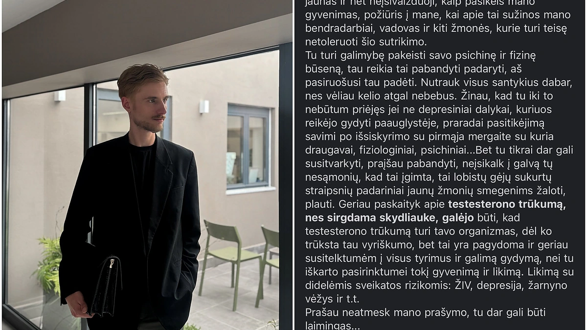 Gabriel / Jo mamos laiškas, parodantis jos nesusitaikymą su sūnaus lytine orientacija / Asmeninė nuotr./ 15min koliažas
