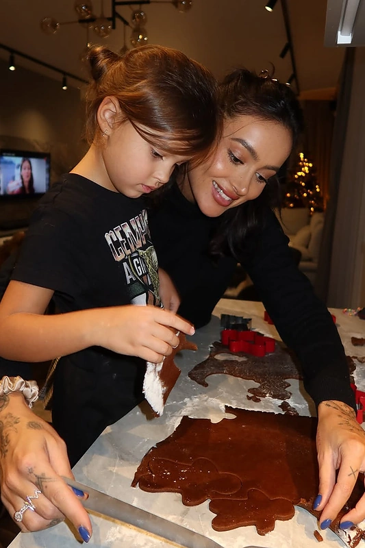 Karolina Meschino su dukra / Asmeninio archyvo nuotr.