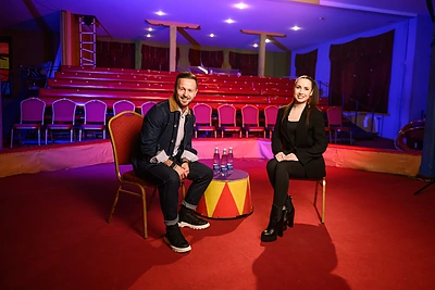 Ingrida Kazlauskaitė TV laidos filmavime / Tomo Petrovskio nuotr.