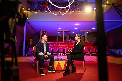 Ingrida Kazlauskaitė TV laidos filmavime / Tomo Petrovskio nuotr.