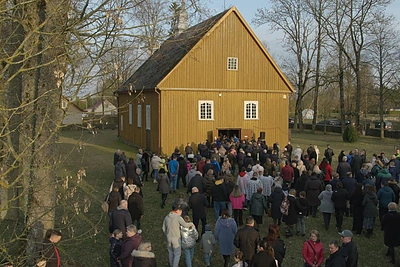 „Sacrum ir profanum Pievėnuose“ filmavimas