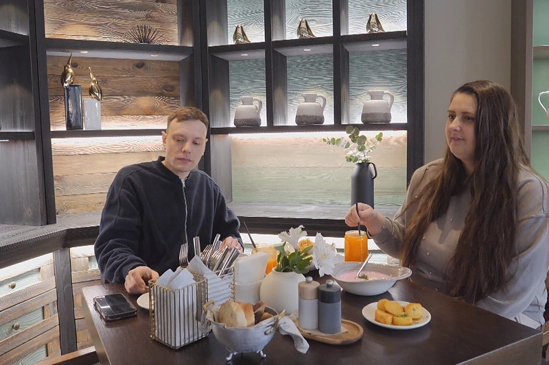 Anatolijus Oleinikas su žmona / LNK nuotr.