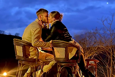 Rokas Valinskis su mylimąja Evelina / Asmeninio albumo nuotr.