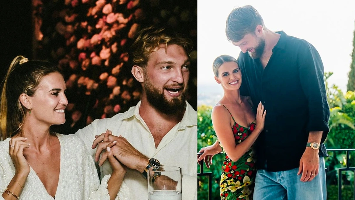 Domantas Sabonis su žmona Shashana / Asmeninio archyvo nuotr.