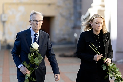 Atsisveikinimas su Tomu Valentėliu / Lukas Balandis / BNS nuotr.