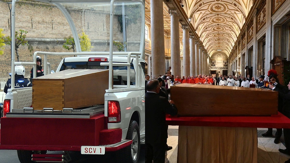 Popiežiaus Pranciškaus laidotuvės / AFP/„Scanpix“ nuotr. ir ZUMAPRESS / Scanpix nuotr.