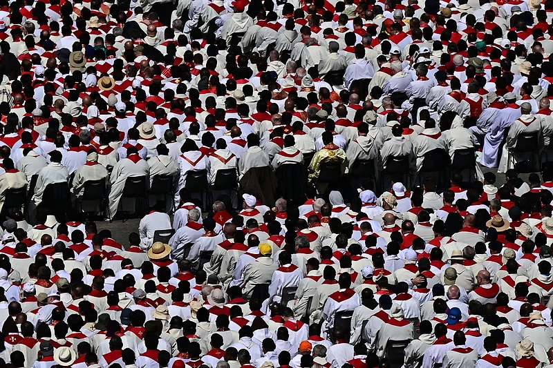 Popiežiaus Pranciškaus laidotuvės / AFP/„Scanpix“ nuotr.