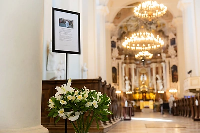 Atsisveikinimas su kunigu jėzuitu Antanu Saulaičiu / Patricija Adamovič / BNS nuotr.