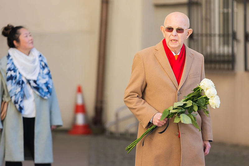 Atsisveikinimas su kunigu jėzuitu Antanu Saulaičiu / Patricija Adamovič / BNS nuotr.