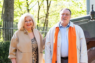 Nyderlandų Karalystės ambasadorius Jackas Robertas Twissas Quarlesas van Uffordas pakvietė svečius į priėmimą savo rezidencijoje. / Roberto Riabovo / BNS nuotr.