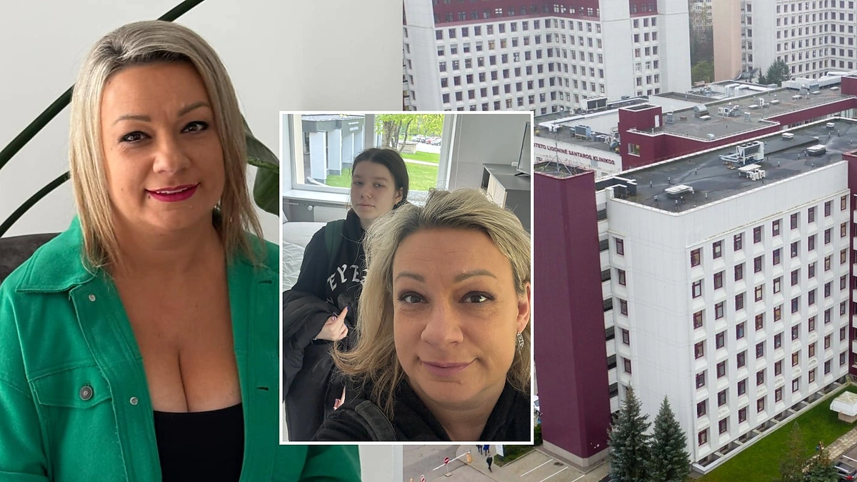Rūta Lukoševičiūtė-Daudienė su dukra Lėja, Santaros klinikos / Asmeninio albumo ir BNS nuotr.