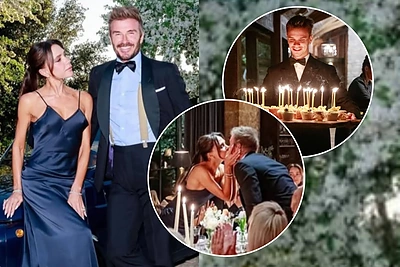 Beckhamo jubiliejus – su šaukštu deguto: kodėl nedalyvavo vienas sūnus ir kas iškvietė policiją