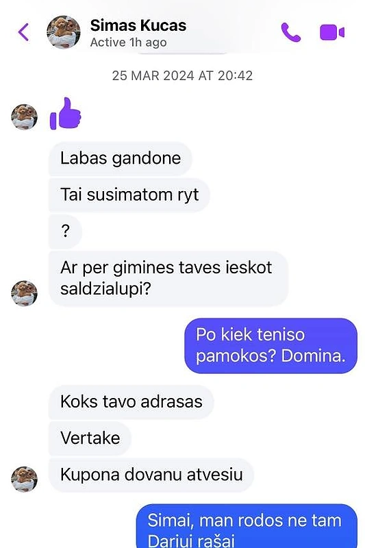 Simo Kučo ir Dariaus Petriko susirašinėjimas
