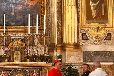 Lietuvių susitikimas su Rolandu Makricku Romoje / Asmeninio archyvo nuotr.