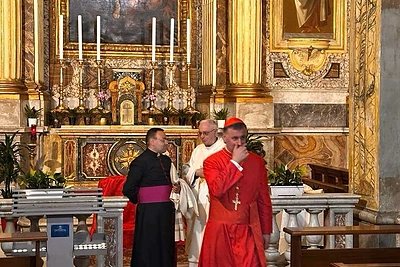 Lietuvių susitikimas su Rolandu Makricku Romoje / Asmeninio archyvo nuotr.