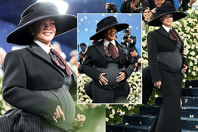 „Met Galoje“ – netikėtumas: Rihanna pranešė apie trečiąjį nėštumą