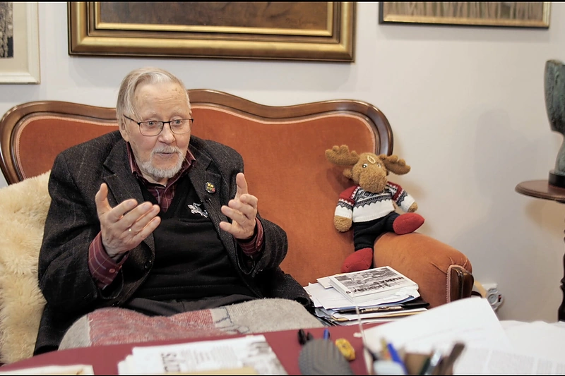 Kadras iš filmo „Pkalbininkė ir profesorius" / Stop kadras.