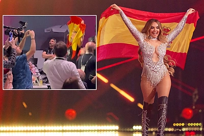 „Eurovizijos“ žurnalistų centre – šokiai pagal į Ispanijos divos pasirodymą: žurnalistai ošė palikę darbus nuošalyje