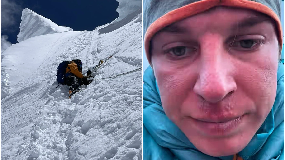 Aurimas Valujavičius kopia į Everestą / A.Valujavičiaus soc. tinklų paskyrų nuotr. / „15min“ fotomontažas