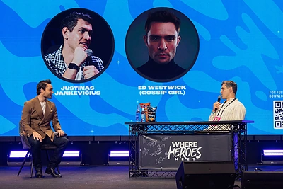 Ed Westwick, Justinas Jankevičius / Patricija Adamovič / BNS nuotr.