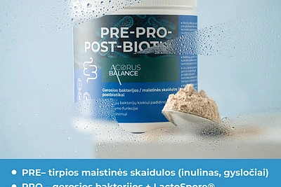 Kas yra postbiotikai ir kodėl jie svarbūs? / „Acorus Balance“ nuotr.